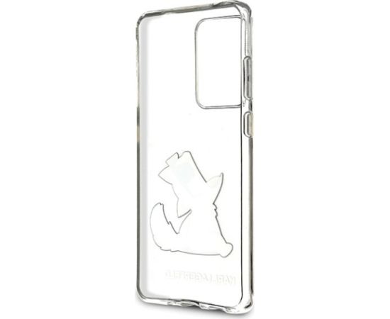 Karl Lagerfeld KLHCS69CFNRC Choupette Fun Aizsargapvalks priekš Samsung Galaxy S20 Ultra G988 / caurspīdīgs Neoriģinālie Maciņi