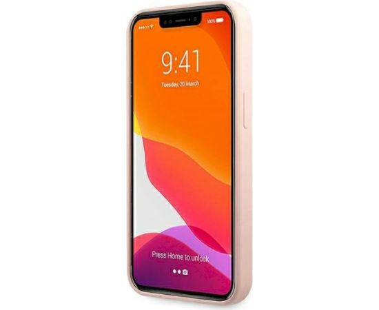 Karl Lagerfeld KLHMP13LSSKCI Silicone Ikonik Aizsargapvalks priekš iPhone 13 Pro / 13 6,1" / gaiši rozā Neoriģinālie Maciņi
