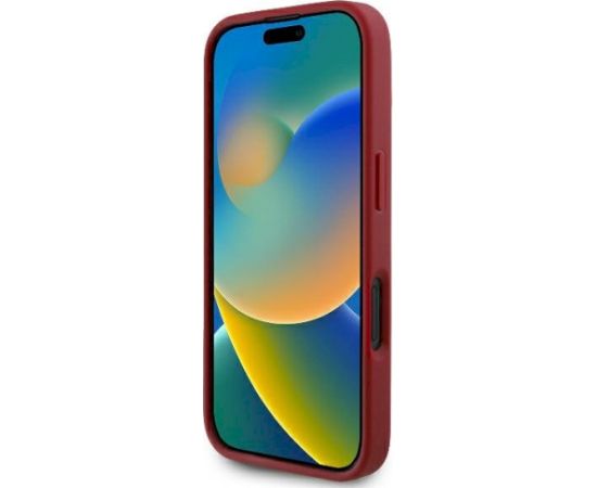 Karl Lagerfeld KLHCP16SPQDSMGR Quilted Signature Aizsargapvalks priekš iPhone 16 6.1" / sarkans Neoriģinālie Maciņi