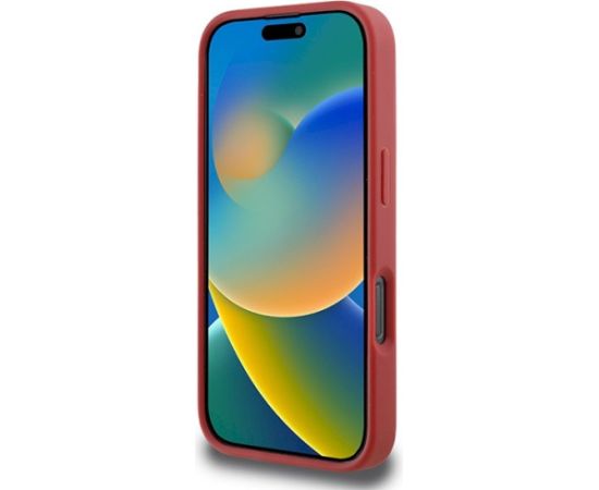 Karl Lagerfeld KLHCP16LPQDSMGR Quilted Signature Aizsargapvalks priekš iPhone 16 Pro 6.3" / sarkans Neoriģinālie Maciņi
