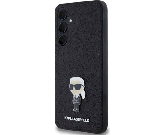 Karl Lagerfeld KLHCSA35GKNPSK A35 A356 Aizsargapvalks priekš Fixed Glitter Ikonik Logo Metal Pin / melns Neoriģinālie Maciņi