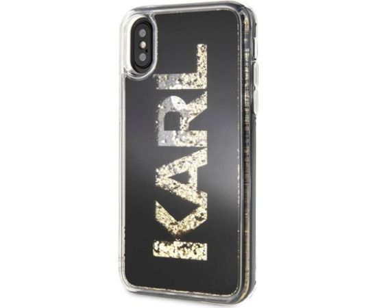 Karl Lagerfeld KLHCPXKAGBK Aizsargapvalks priekš iPhone X/Xs / melns Neoriģinālie Maciņi
