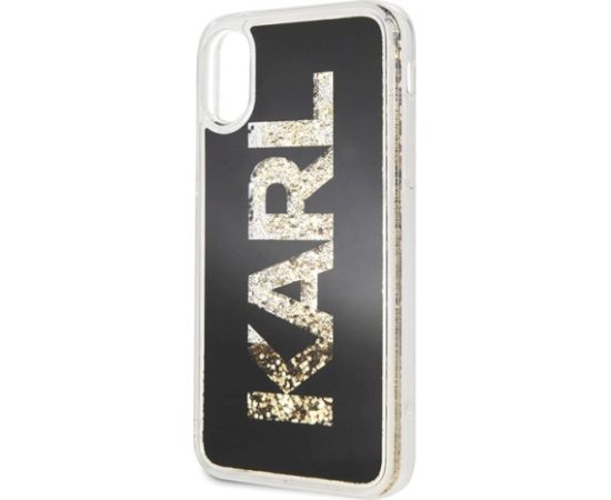 Karl Lagerfeld KLHCPXKAGBK Aizsargapvalks priekš iPhone X/Xs / melns Neoriģinālie Maciņi