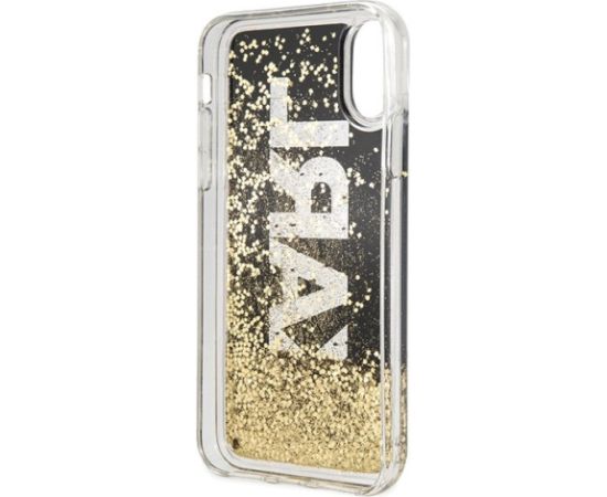 Karl Lagerfeld KLHCPXKAGBK Aizsargapvalks priekš iPhone X/Xs / melns Neoriģinālie Maciņi