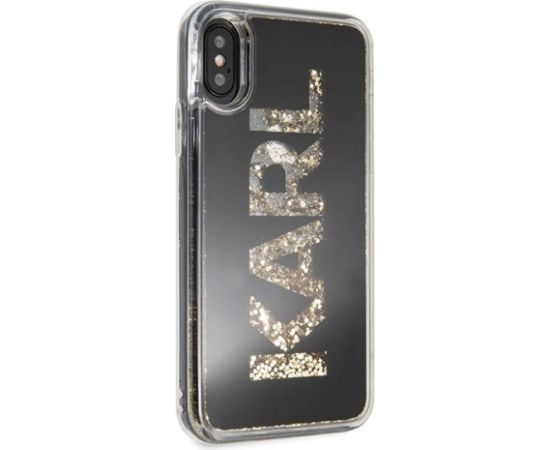Karl Lagerfeld KLHCPXKAGBK Aizsargapvalks priekš iPhone X/Xs / melns Neoriģinālie Maciņi