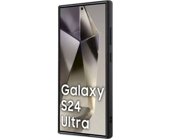 Karl Lagerfeld KLHCS24L3DRKINK 3D Rubber Ikonik Hardcase Aizsargapvalks priekš Samsung Galaxy S24 Ultra S928 / melns Neoriģinālie Maciņi