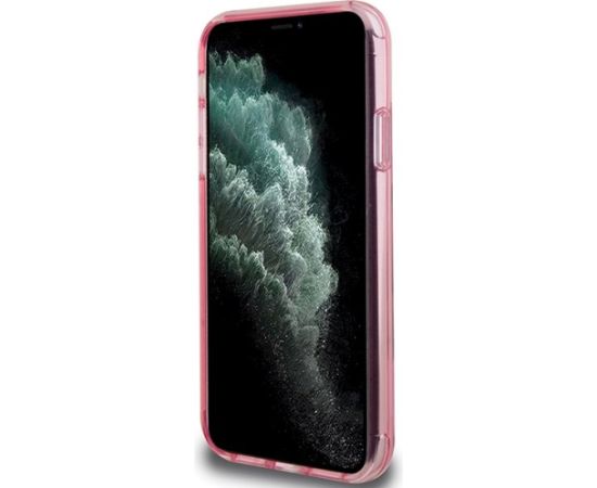 Karl Lagerfeld KLHMN61HMRSKCP Hardcase Ring Stand Karl&Choupette Mag Aizsargapvalks priekš iPhone 11/XR 6.1" / rozā Neoriģinālie Maciņi