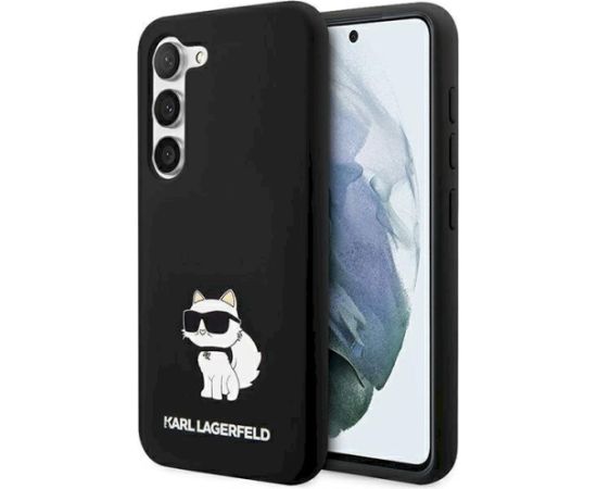 Karl Lagerfeld KLHCS24SSNCHBCK S24 S921 Aizsargapvalks priekš Silicone Choupette / melns Neoriģinālie Maciņi