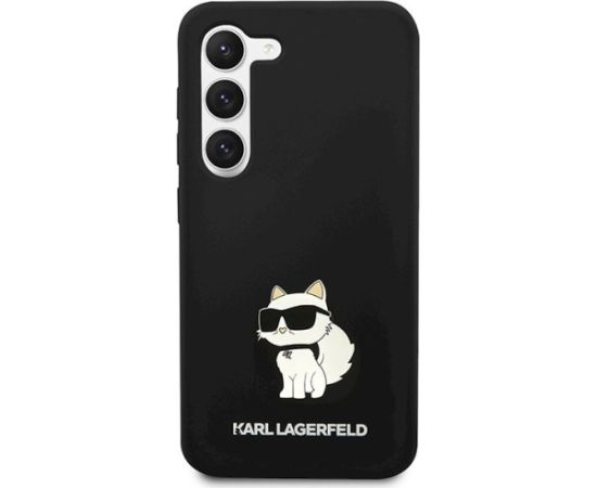 Karl Lagerfeld KLHCS24SSNCHBCK S24 S921 Aizsargapvalks priekš Silicone Choupette / melns Neoriģinālie Maciņi