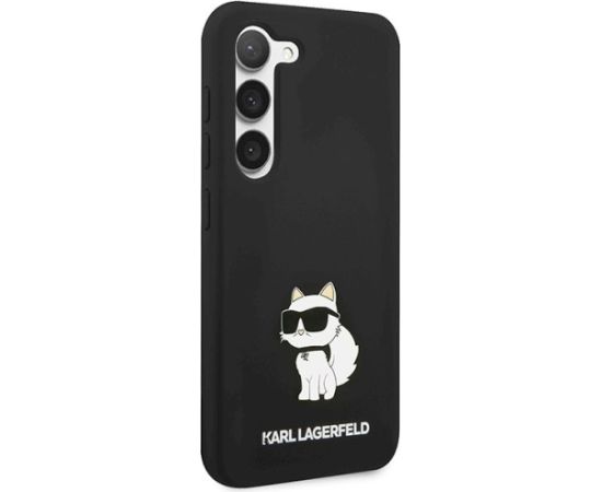 Karl Lagerfeld KLHCS24SSNCHBCK S24 S921 Aizsargapvalks priekš Silicone Choupette / melns Neoriģinālie Maciņi