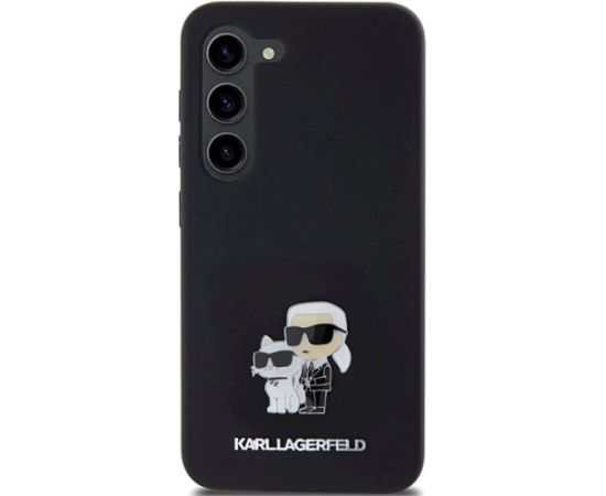 Karl Lagerfeld KLHCS24SSMHKCNPK Aizsargapvalks priekš Samsung Galaxy S24 / melns Neoriģinālie Maciņi