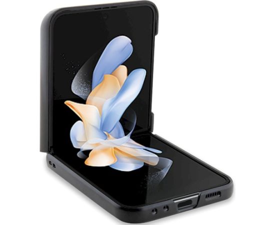 Karl Lagerfeld KLHCZF5SAKCNPK Saffiano Karl&Choupette Pin Aizsargapvalks priekš Samsung Galaxy Z Flip5 / melns Neoriģinālie Maciņi