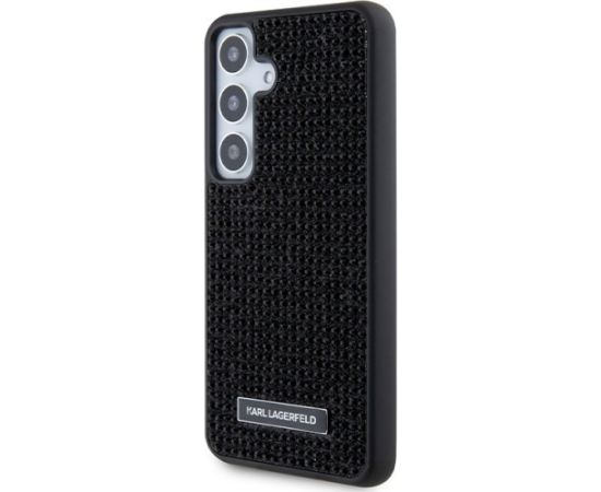 Karl Lagerfeld KLHCS24SHDSPRK S24 S921 hardcase Aizsargapvalks priekš Rhinestone Metal Logo / melns Neoriģinālie Maciņi