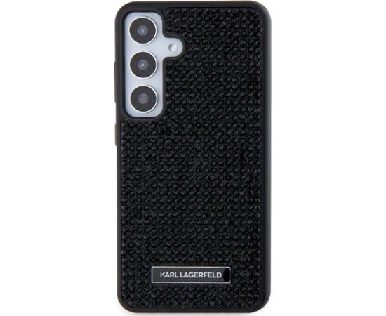 Karl Lagerfeld KLHCS24SHDSPRK S24 S921 hardcase Aizsargapvalks priekš Rhinestone Metal Logo / melns Neoriģinālie Maciņi