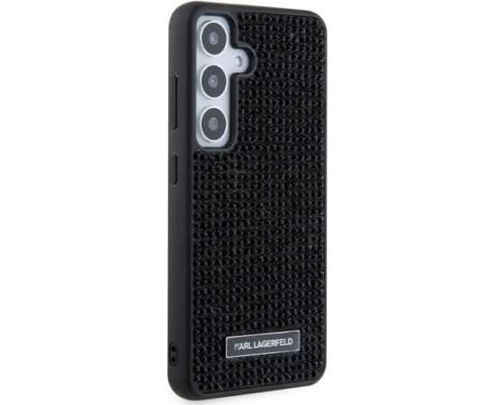 Karl Lagerfeld KLHCS24SHDSPRK S24 S921 hardcase Aizsargapvalks priekš Rhinestone Metal Logo / melns Neoriģinālie Maciņi
