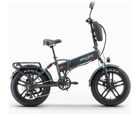 Saliekamais elektriskais velosipēds Skyjet GTIII PRO Green Электрические велосипеды