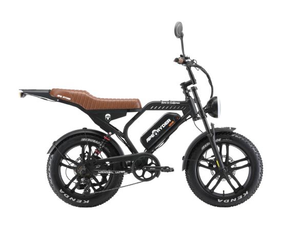 Elektriskais velosipēds APE RYDER Mandrill Ultra Black Электрические велосипеды