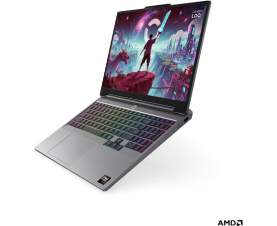 Lenovo LOQ 15AHP11 AMD Luna Grey 15.3 " IPS WUXGA 1920 x 1200 pixels Anti-glare AMD Ryzen 7 250 16 GB SODIMM DDR5 Solid-state drive capacity 512 GB NVIDIA GeForce RTX 5060 GDDR7 8 GB Windows 11 Home 802.11ax Bluetooth version 5.3 Keyboard language English Portatīvie datori