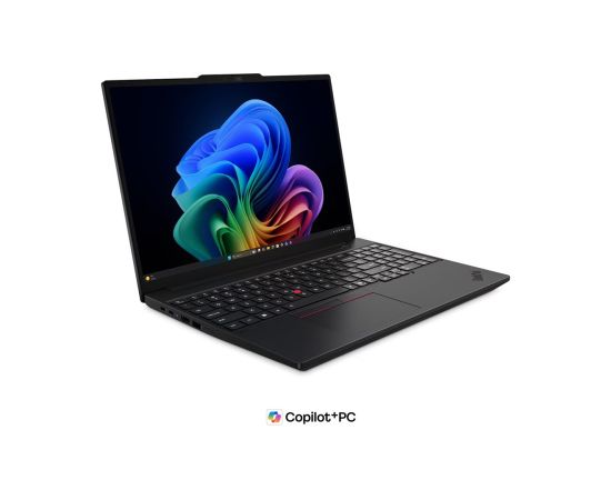 Lenovo ThinkPad T16 G5 Intel Black 16 " IPS WUXGA 1920 x 1200 pixels Anti-glare Intel Core Ultra 7 355 32 GB LPCAMM2 LPDDR5X Solid-state drive capacity 512 GB Intel Graphics Windows 11 Pro 802.11be Bluetooth version 5.4 WWAN Upgradable to 5G Keyboard lang Portatīvie datori