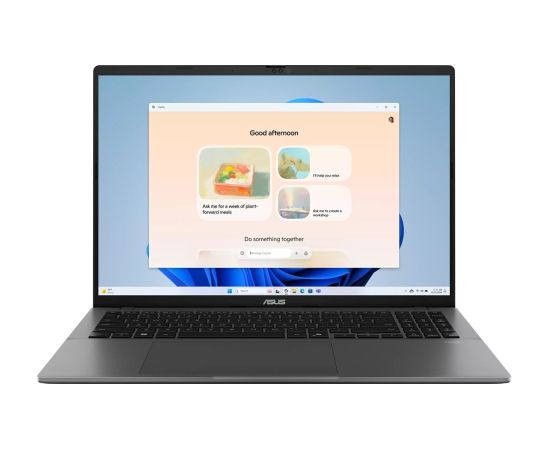 ASUS Vivobook S16 S3607VA-RP147W Core 7 240H 16.0"WUXGA IPS-level Panel 144Hz 300nits AG 16GB DDR5 SSD512 Intel UHD Graphics CamFHD+IR 70WHrs Win11 Aluminum Matte Gray Portatīvie datori
