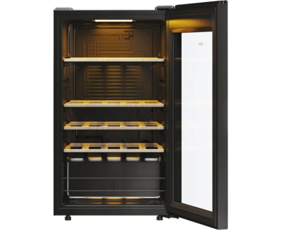 Haier Wine Bank 50 Serie 3 HWS34GGH1 Compressor wine cooler Freestanding Black 34 bottle(s) Jaunumi Sadz. tehnika