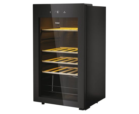 Haier Wine Bank 50 Serie 3 HWS34GGH1 Compressor wine cooler Freestanding Black 34 bottle(s) Jaunumi Sadz. tehnika