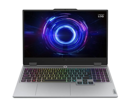 Lenovo LOQ 15IRX10 i5-13450HX 15.6" FHD IPS 300nits AG 144Hz 16GB DDR5 4800 SSD512 GeForce RTX 5060 8GB 60Wh NoOS Luna Grey + Mysz Lenovo Legion M300s RGB Gaming Mouse Glacier White Portatīvie datori