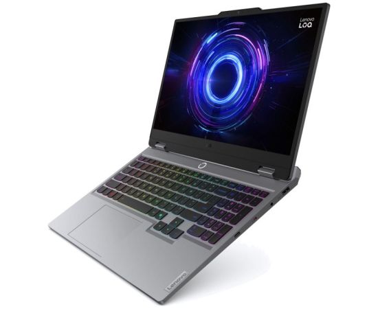 Lenovo LOQ 15IRX10 i5-13450HX 15.6" FHD IPS 300nits AG 144Hz 16GB DDR5 4800 SSD512 GeForce RTX 5060 8GB 60Wh NoOS Luna Grey + Mysz Lenovo Legion M300s RGB Gaming Mouse Glacier White Portatīvie datori