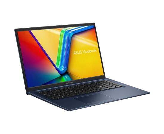 ASUS Vivobook 17 X1704VA-AU1066 Core 5 120U 17.3"FHD IPS-level Panel 60Hz 250nits AG 16GB DDR5 SSD512 Intel Graphics Cam720p 50WHrs NoOS Quiet Blue Portatīvie datori