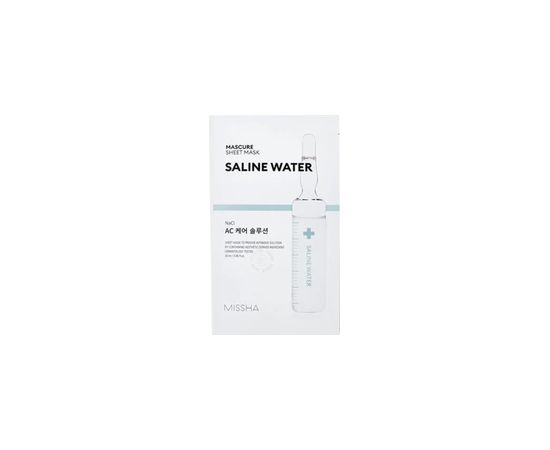 Missha Mascure Saline Water Sheet Mask - Zklidňující maska pro citlivou pleť 1 ks Духи и косметика