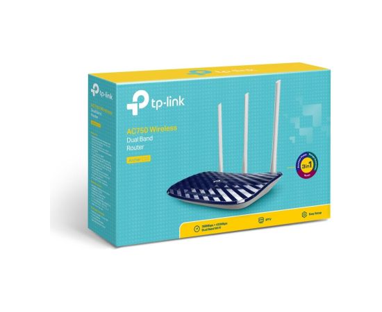 Wireless Router TP-LINK Wireless Router 733 Mbps IEEE 802.11a IEEE 802.11b IEEE 802.11g IEEE 802.11n IEEE 802.11ac 1 WAN 4x10/100M Number of antennas 3 ARCHERC20V4 Рутеры