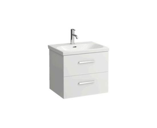 Laufen izlietnes un skapīša komplekts Lua, 550x460 mm, h=580 mm, 2A, spīdīgs balts Izlietnes skapis