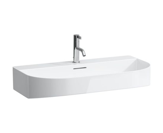 Laufen izlietne Sonar, 800x420 mm, slīpēta apakša, balta Vannas istabas izlietnes