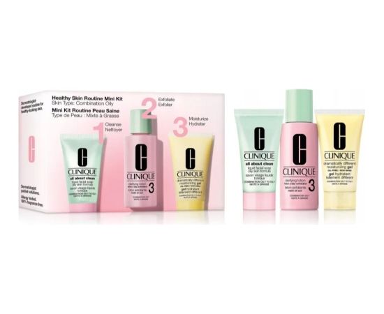 Clinique CLINIQUE SET (CLARIFYING LOTION 3 TWICE A DAY EXFOLIATOR 60 ML + CLARIFYING LOTION 3 TWICE A DAY EXFOLIATOR 60 ML + DRAMATICALLY DIFFEREN  MOISTURIZING GEL OIL-FREE 30 ML) Духи и косметика