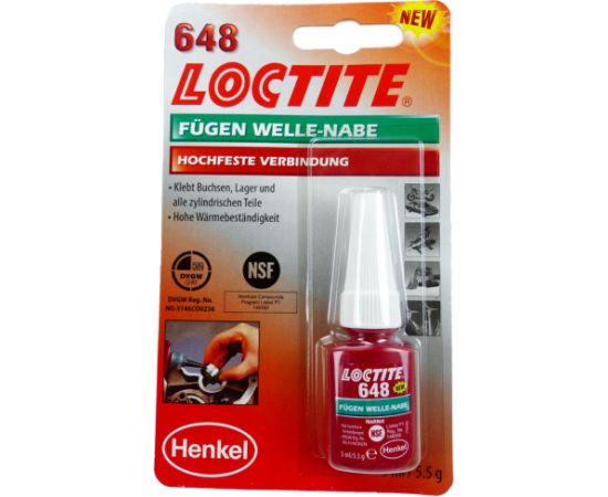 LOCTITE 648 Bukšu un gultnu līme 1804041 5 ML Autoķīmija un smērvielas