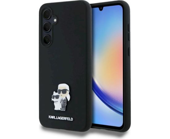 Karl Lagerfeld KLHCSA35SMHKCNPK Hardcase Aizsargapvalks priekš Samsung Galaxy A35 / melns Neoriģinālie Maciņi