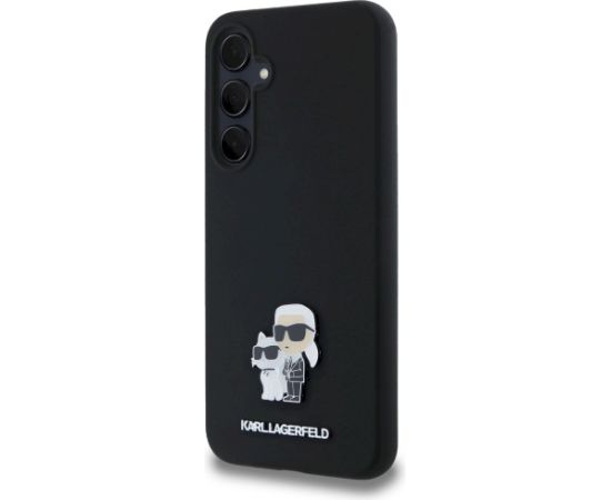 Karl Lagerfeld KLHCSA35SMHKCNPK Hardcase Aizsargapvalks priekš Samsung Galaxy A35 / melns Neoriģinālie Maciņi