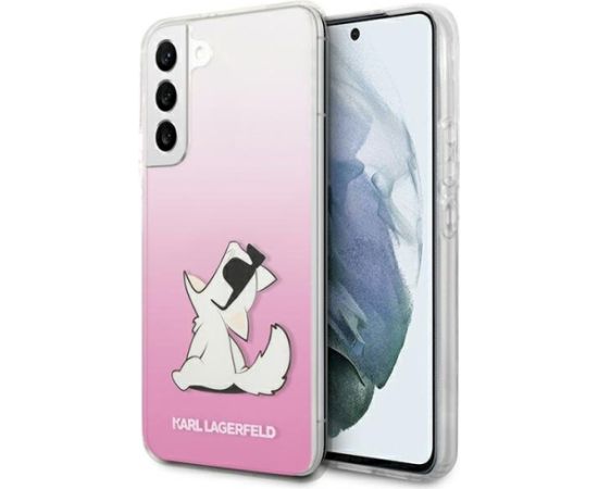 Karl Lagerfeld KLHCS22MCFNRCPI S22+ S906 Hardcase Aizsargapvalks priekš Samsung Galaxy S22+ S906 / rozā Neoriģinālie Maciņi