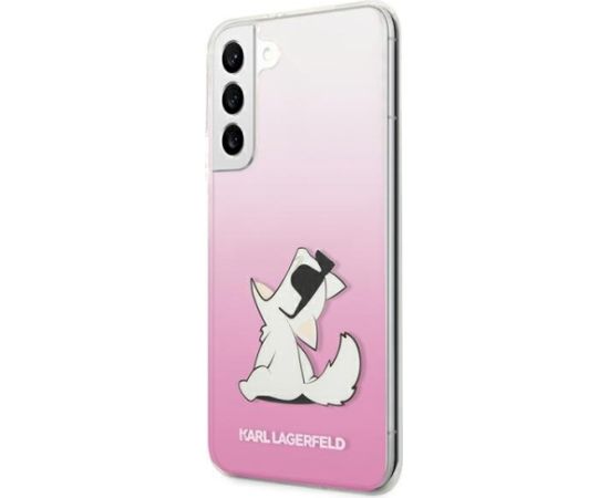 Karl Lagerfeld KLHCS22MCFNRCPI S22+ S906 Hardcase Aizsargapvalks priekš Samsung Galaxy S22+ S906 / rozā Neoriģinālie Maciņi