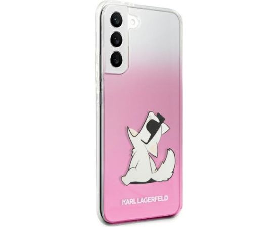 Karl Lagerfeld KLHCS22MCFNRCPI S22+ S906 Hardcase Aizsargapvalks priekš Samsung Galaxy S22+ S906 / rozā Neoriģinālie Maciņi