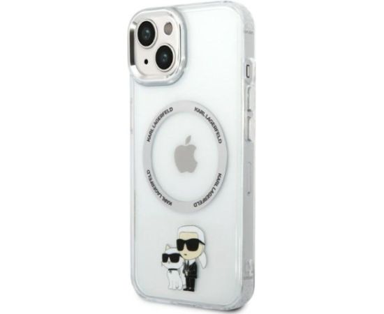 Karl Lagerfeld KLHMP14MHNKCIT Iconic Karl&Choupett Aizsargapvalks priekš iPhone 14 Plus/15 Plus 6,7" / caurspīdīgs Neoriģinālie Maciņi