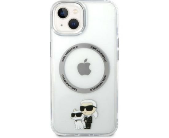 Karl Lagerfeld KLHMP14MHNKCIT Iconic Karl&Choupett Aizsargapvalks priekš iPhone 14 Plus/15 Plus 6,7" / caurspīdīgs Neoriģinālie Maciņi