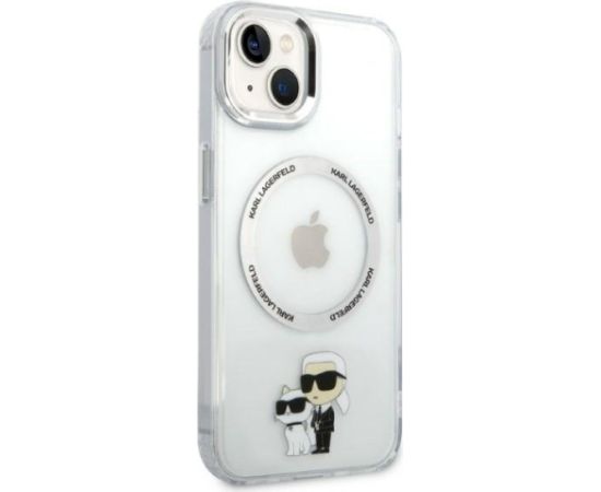 Karl Lagerfeld KLHMP14MHNKCIT Iconic Karl&Choupett Aizsargapvalks priekš iPhone 14 Plus/15 Plus 6,7" / caurspīdīgs Neoriģinālie Maciņi