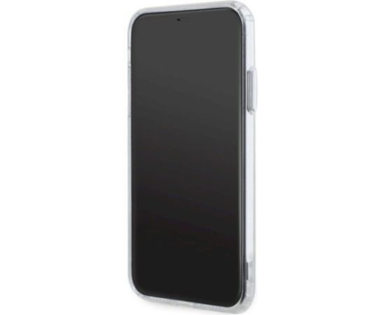 Karl Lagerfeld KLHMN61HLSCHH Hardcase IML Metal Choupette Head Mag Aizsargapvalks priekš iPhone 11 / Xr 6.1" / balts Neoriģinālie Maciņi