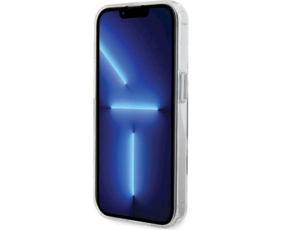 Karl Lagerfeld KLHMP13LHMRSKCH Hardcase Ring Stand Karl&Choupettt Aizsargapvalks priekš iPhone 13 Pro / 13 6.1" / balts Neoriģinālie Maciņi