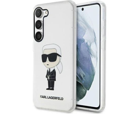 Karl Lagerfeld KLHCS23MHNIKTCT S23+ S916 Ikonik Aizsargapvalks priekš / caurspīdīgs Neoriģinālie Maciņi