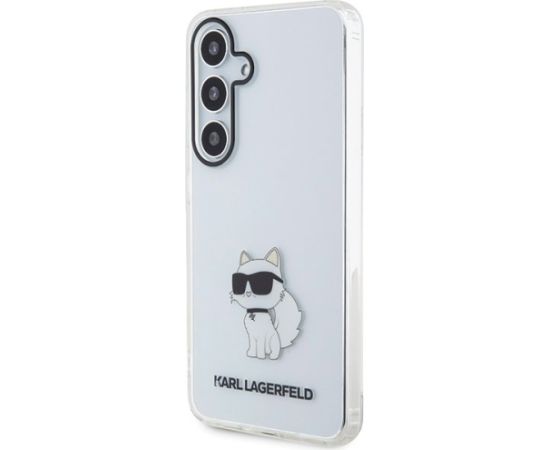 Karl Lagerfeld KLHCS24SHNCHTCT S24 S921 transparent hardcase IML Choupette Aizsargapvalks priekš Samsung Galaxy S24 / caurspīdīgs Neoriģinālie Maciņi