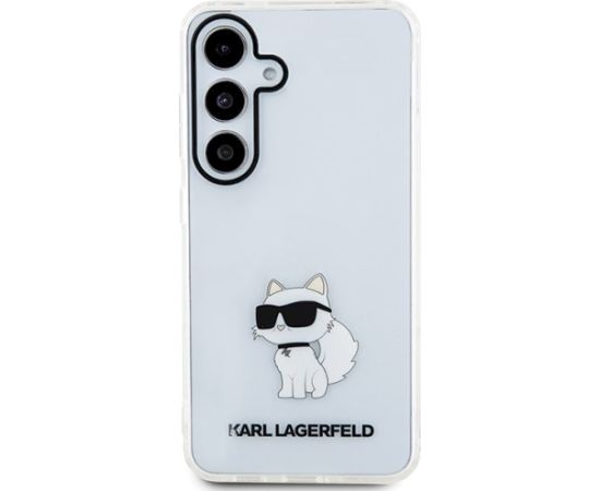Karl Lagerfeld KLHCS24SHNCHTCT S24 S921 transparent hardcase IML Choupette Aizsargapvalks priekš Samsung Galaxy S24 / caurspīdīgs Neoriģinālie Maciņi