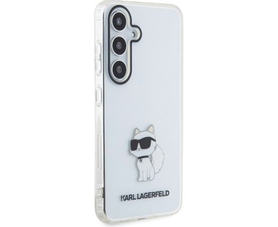 Karl Lagerfeld KLHCS24SHNCHTCT S24 S921 transparent hardcase IML Choupette Aizsargapvalks priekš Samsung Galaxy S24 / caurspīdīgs Neoriģinālie Maciņi