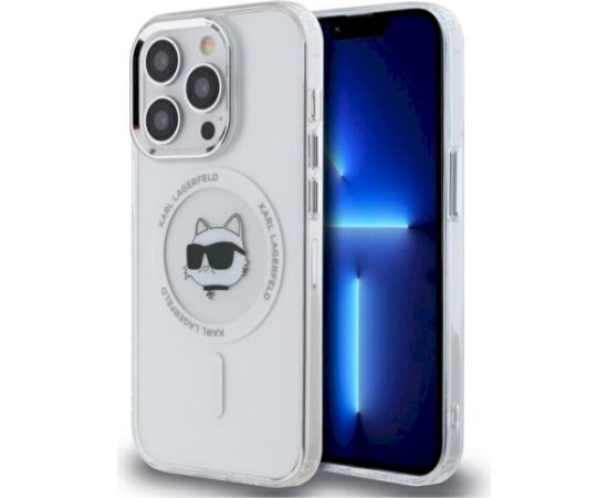 Karl Lagerfeld KLHMP13LHLSCHH Aizsargapvalks priekš iPhone 13 Pro 6.1" / balts Neoriģinālie Maciņi